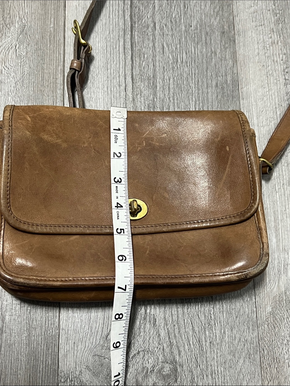 vintage Coach City bag, likely from the 1980s or 1990s/ leather - Picture 13 of 15